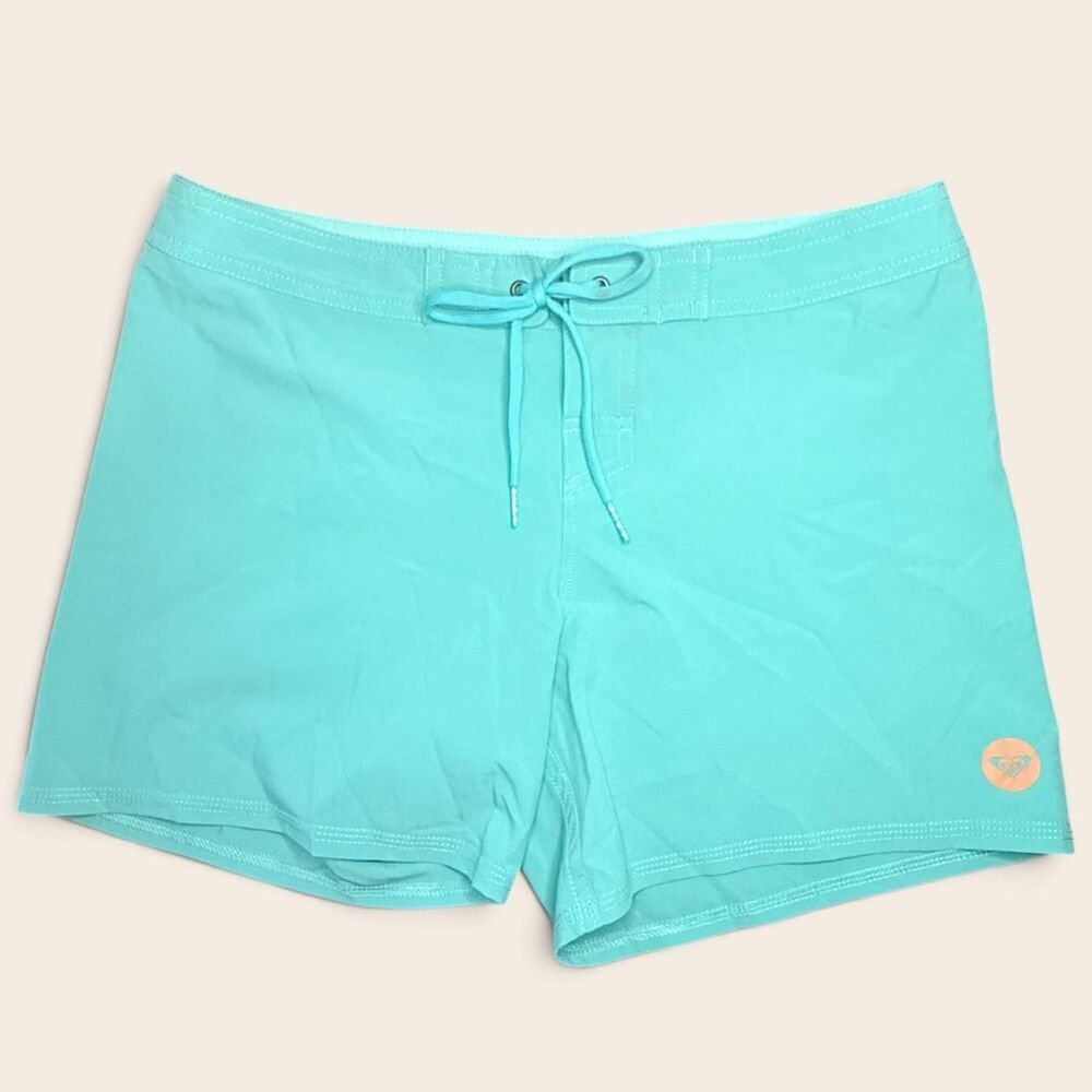 Roxy Turquoise Board Shorts XS Y2K Surf Girl Beachwear